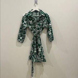 1. State Green and White Floral Dress